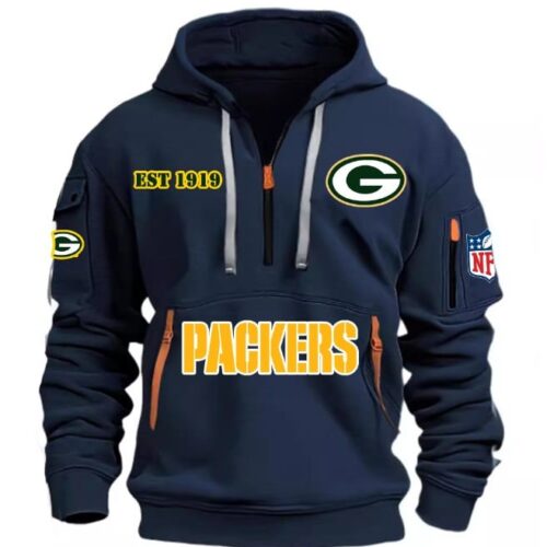 GB Packers EST 1919 Quarter Zip Hoodie - GBP07