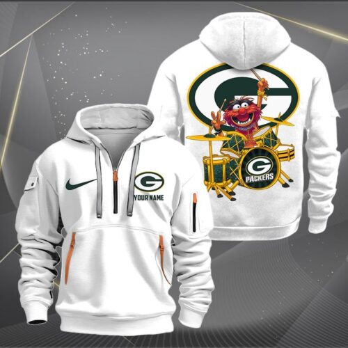 Personalized GB Packers Quarter Zip Hoodie - GBP15