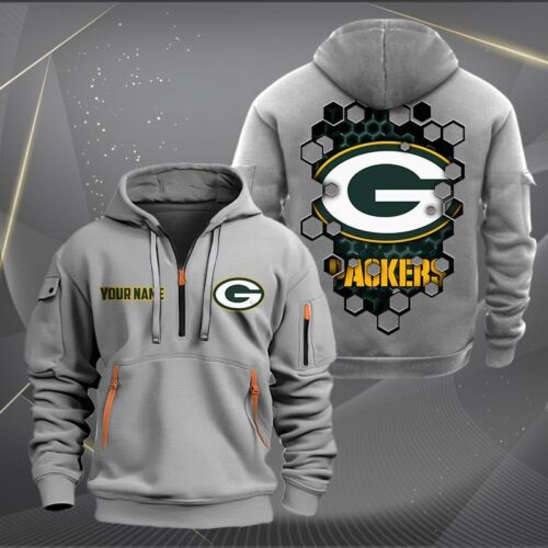 Personalized GB Packers Quarter Zip Hoodie - GBP14