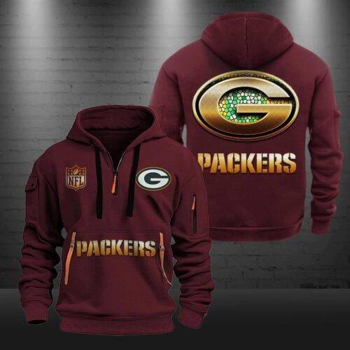 GB Packers Quarter Zip Hoodie - GBP09