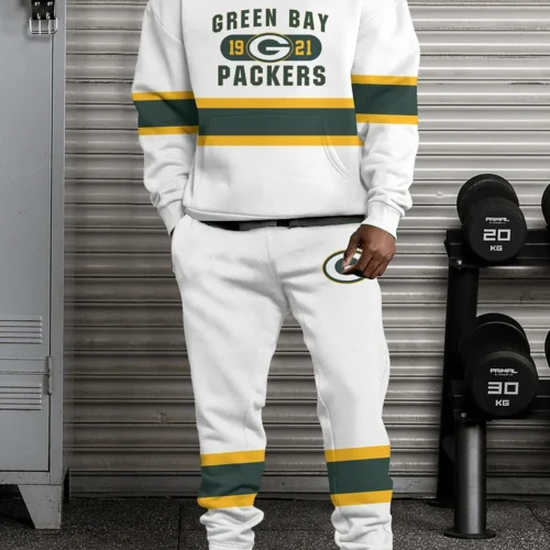 GB Packers Hoodie Jogging Sweatpants Tracksuit Set - HJS05