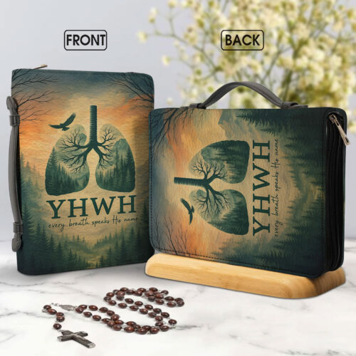 Inspirational Christian Leather Bible Cover - BCV27