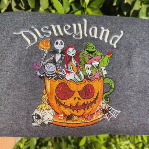 Disneyland Halloween Embroidered Shirt - HLW124