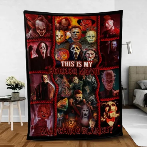 🔥Horror Movie Slashers Halloween Blanket - HLW144