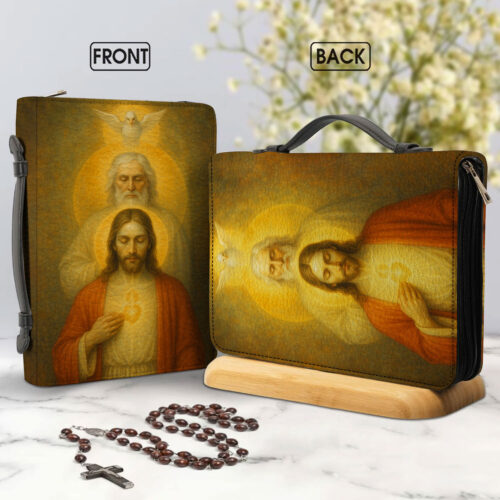 Inspirational Christian Leather Bible Cover - BCV2