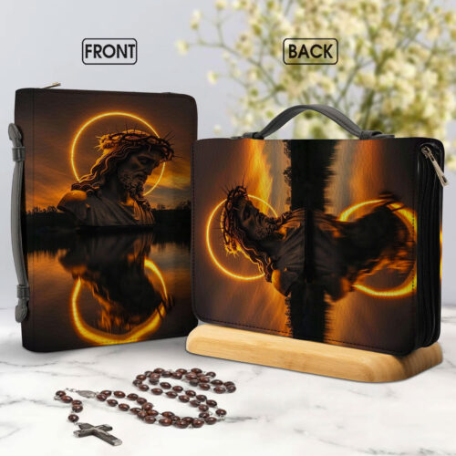 Inspirational Christian Leather Bible Cover - BCV3