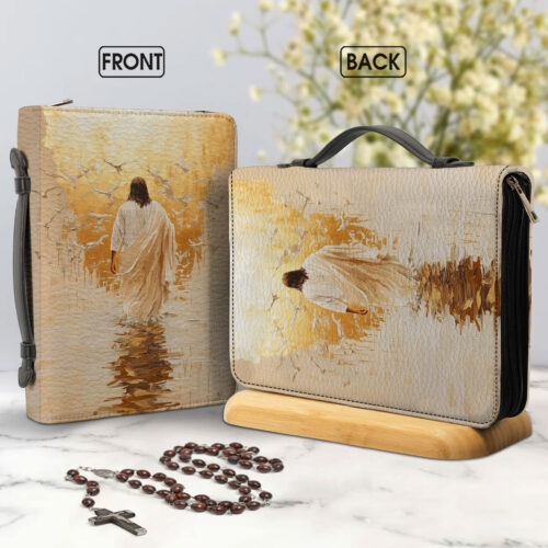 Inspirational Christian Leather Bible Cover - BCV9
