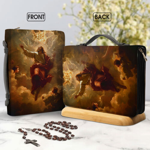 Inspirational Christian Leather Bible Cover - BCV16