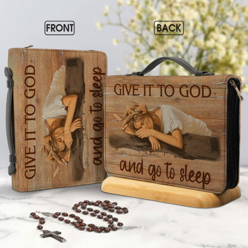 Inspirational Christian Leather Bible Cover - BCV19