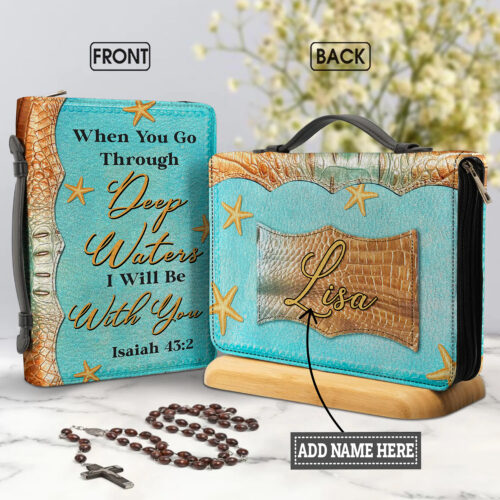 Personalized Inspirational Christian Leather Bible Cover - BCV21