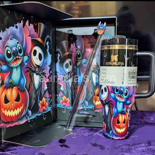 🔥Jack Skellington x Stitch 40oz Stanley Tumbler - JKS01