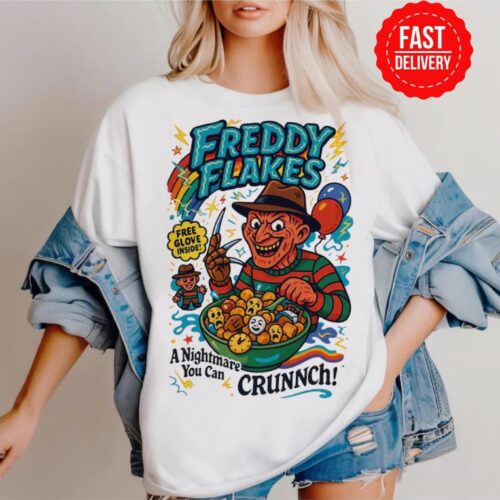 Freddy Flakes Freddy Krueger Halloween Shirt - HLW112