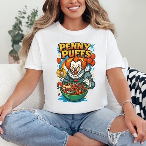 Penny Puffs Pennywise IT Halloween Shirt - HLW114