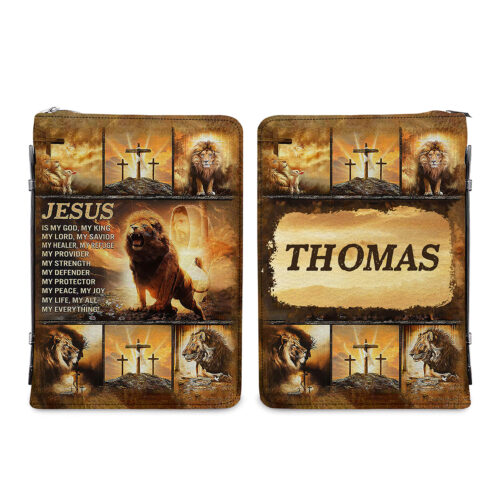 Inspirational Christian Leather Bible Cover - BCV26