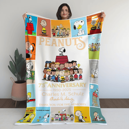 Peanuts 75th Anniversary Blanket - PAB07