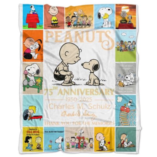 Peanuts 75th Anniversary Blanket - PAB08