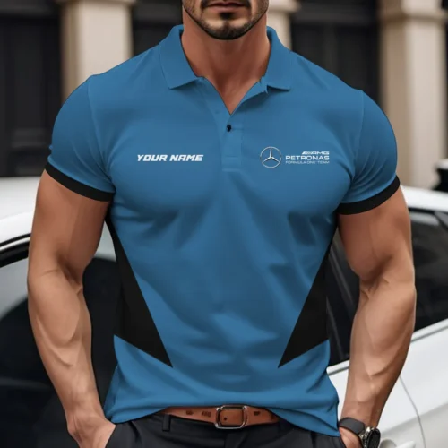 High Quality Customized Men's Polo Shirt MERCEDES  - MES49