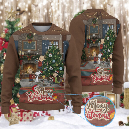 Snoopy & Charlie Brown Peanuts Christmas Ugly Sweater - PUS03