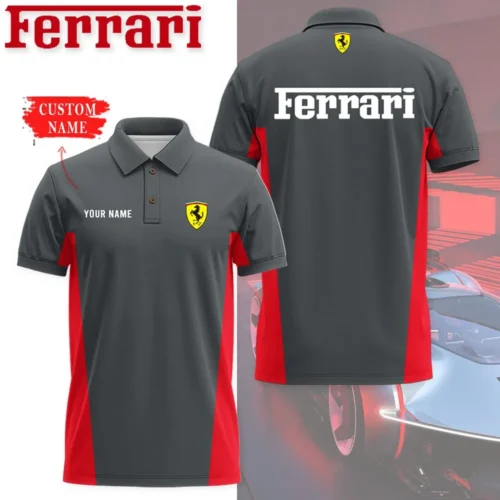 High Quality Customized Men's Polo Shirt FERRARI - FEP17