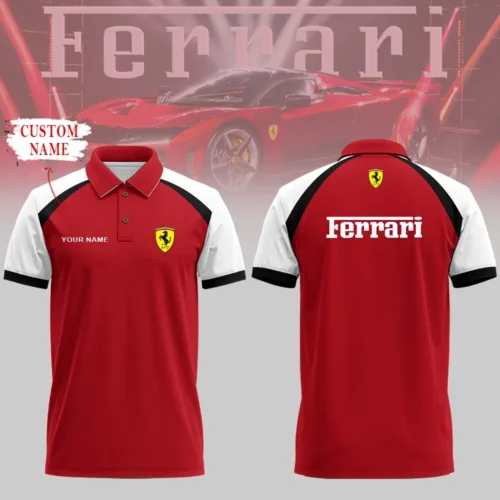 High Quality Customized Men's Polo Shirt FERRARI - FEP13