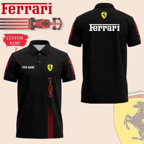 High Quality Customized Men's Polo Shirt FERRARI - FEP49