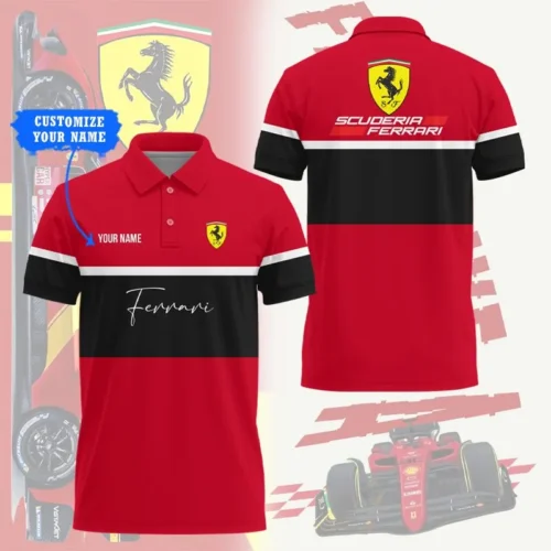High Quality Customized Men's Polo Shirt FERRARI - FEP46