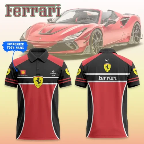 High Quality Customized Men's Polo Shirt FERRARI - FEP45