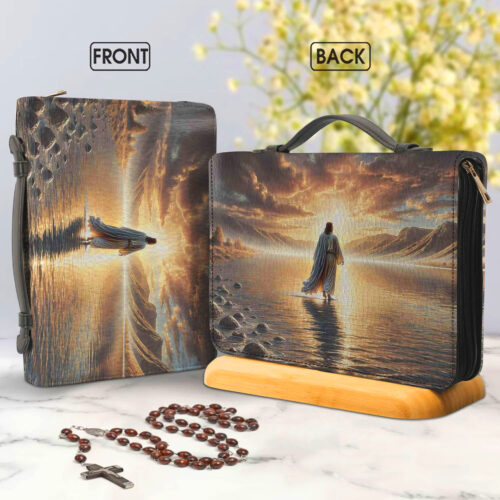 Inspirational Christian Leather Bible Cover - BCV30