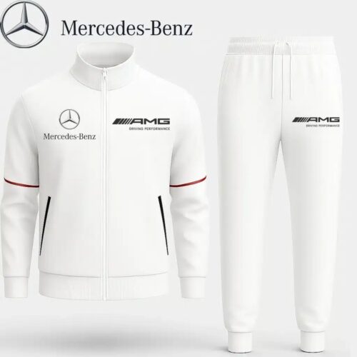 High Quality Mercedes-Benz Stand Collar Jacket & Sweatpants - MBJ30