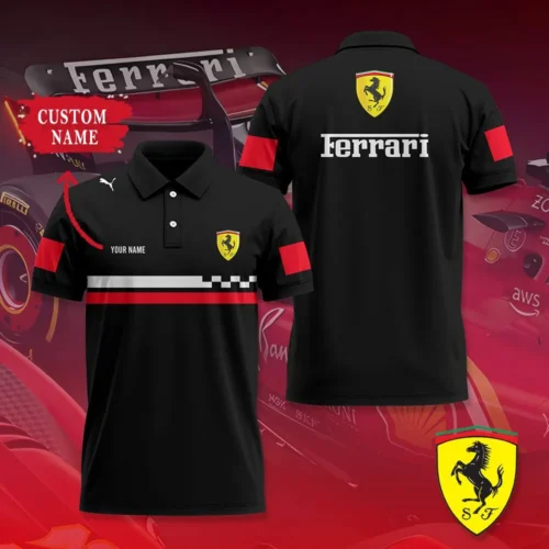 High Quality Customized Men's Polo Shirt FERRARI - FEP25