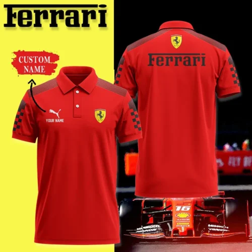 High Quality Customized Men's Polo Shirt FERRARI - FEP54