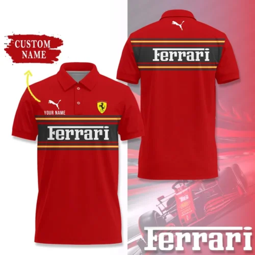 High Quality Customized Men's Polo Shirt FERRARI - FEP51