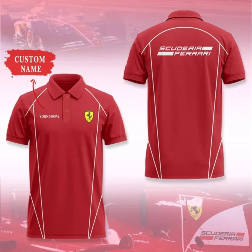High Quality Customized Men's Polo Shirt FERRARI - FEP52