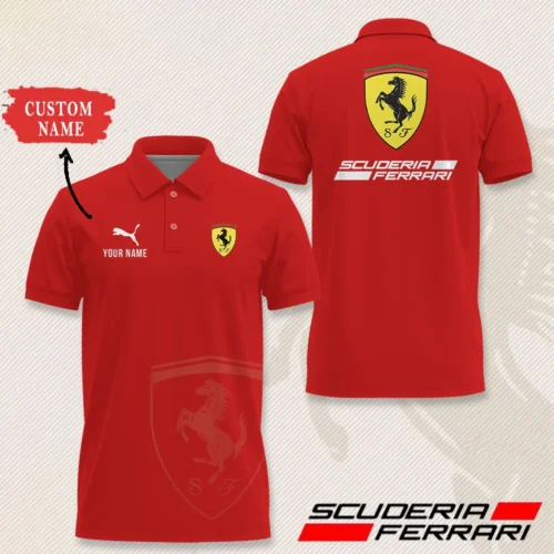 High Quality Customized Men's Polo Shirt FERRARI - FEP16
