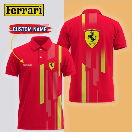 High Quality Customized Men's Polo Shirt FERRARI - FEP20