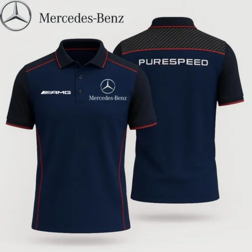 High Quality Men's Polo Shirt MERCEDES  - MES14