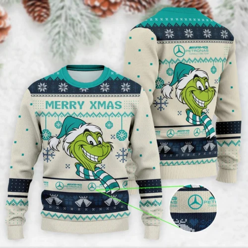 The Grinch x Mercedes Formula 1 Ugly Sweater - MUS15