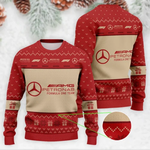 Christmas Mercedes Formula 1 Ugly Sweater - MUS6