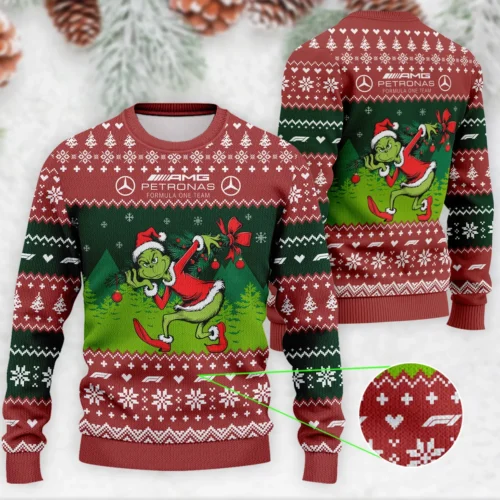 Mr.Grinch Mercedes Formula 1 Ugly Sweater - MUS11