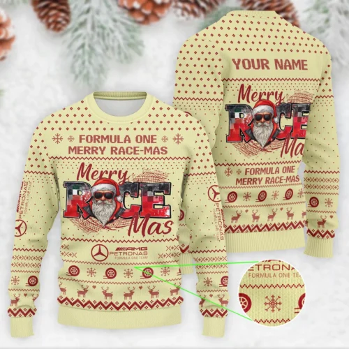 Merry RaceMas Mercedes Formula 1 Ugly Sweater - MUS17
