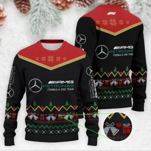 Christmas Gift Mercedes Formula 1 Ugly Sweater - MUS1