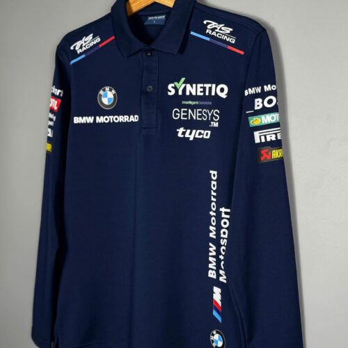 BMW High Quality Men's Racing Long Sleeve Polo - RLS01