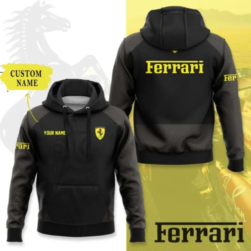 High Quality Customized Unisex Hoodie FERRARI - HOF26