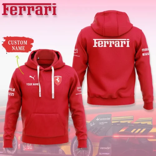 High Quality Customized Unisex Hoodie FERRARI - HOF29