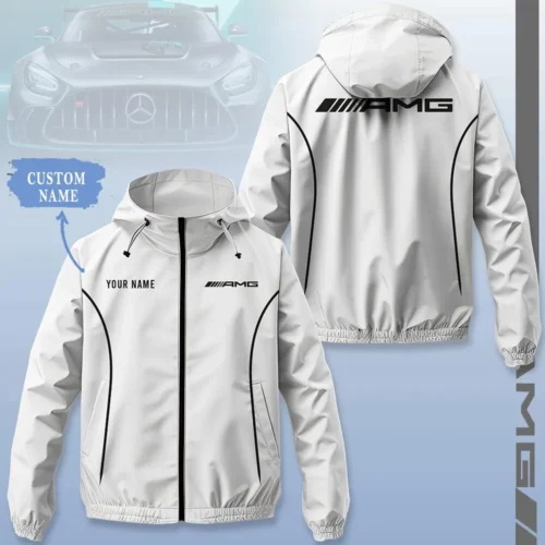 Premium Customized Men's Windbreaker Jacket MERCEDES - MWJ09
