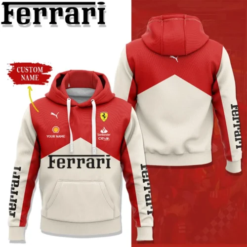 High Quality Customized Unisex Hoodie FERRARI - HOF40