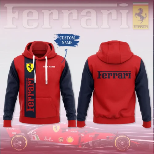 High Quality Customized Unisex Hoodie FERRARI - HOF38