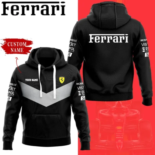 High Quality Customized Unisex Hoodie FERRARI - HOF37