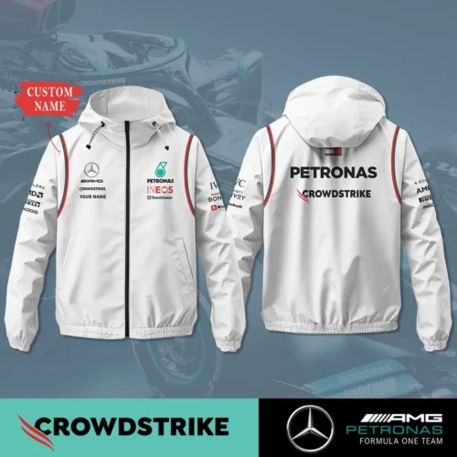 Premium Customized Men's Windbreaker Jacket MERCEDES - MWJ16