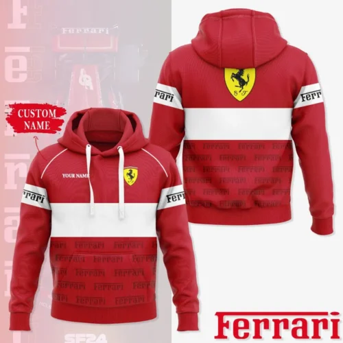 High Quality Customized Unisex Hoodie FERRARI - HOF33